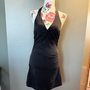 Anthropologie Celandine Black Halter Ariana Mini Dress NWT